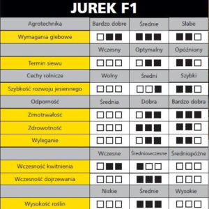 Rzepak ozimy Jurek F1